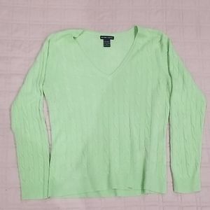 Lime green sweater size large